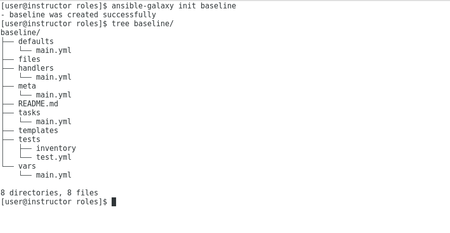 Ansible Roles example